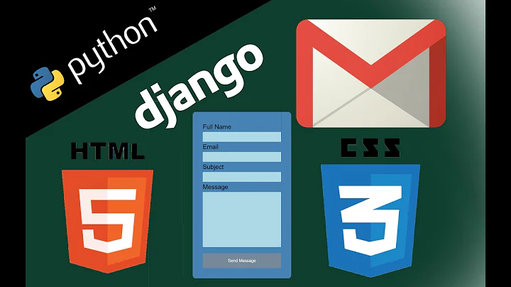 Django tutorial - sending email in gmail from HTML contact form