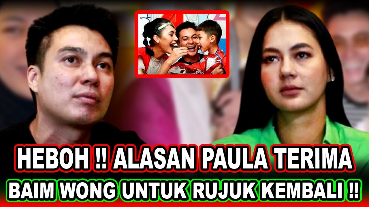 Heboh || Paula Verhoeven Akhirnya Luluh & Terima Tawaran Baim Wong Untuk Rujuk Kembali !!