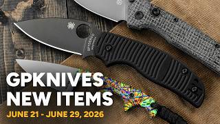 What's New @GPKNIVES - 6.28.29 - Spyderco, Alan Folts Customs, Hinderer, and Vosteed!