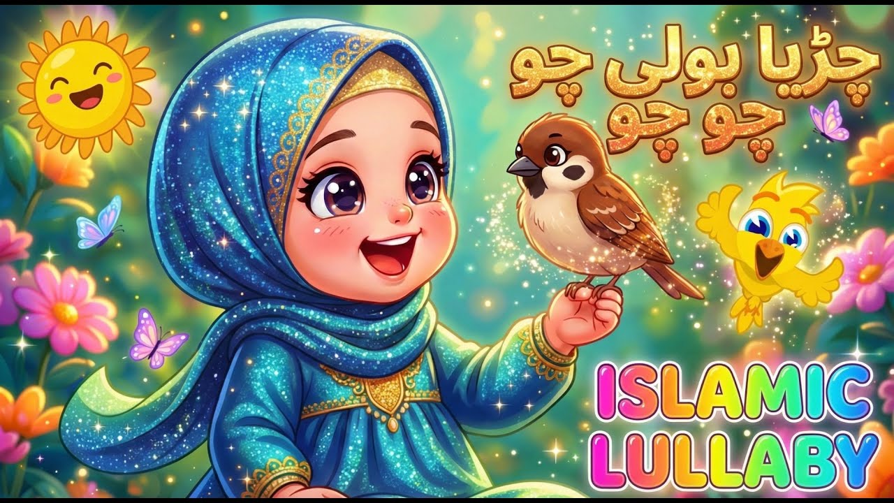 Chirya Boli Chu Chu Allah Ho Allah Ho l Peaceful Islamic Lullaby for Kids l Urdu Poem