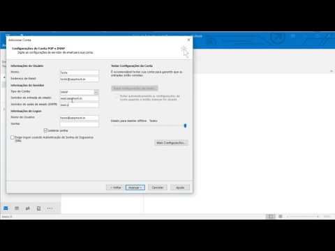 Configuração de E-mail no Outlook Office 2016