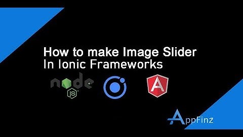 How to Make Image Slider in Ionic 4