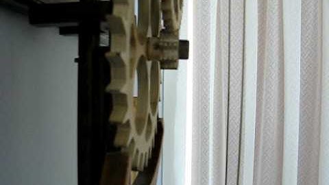 Simplicity wooden clock.