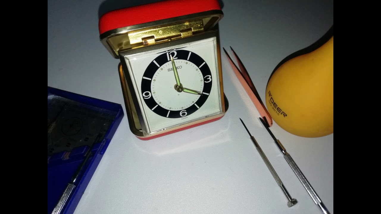 Vintage Seiko travel alarm clock. Regulator repair. - YouTube
