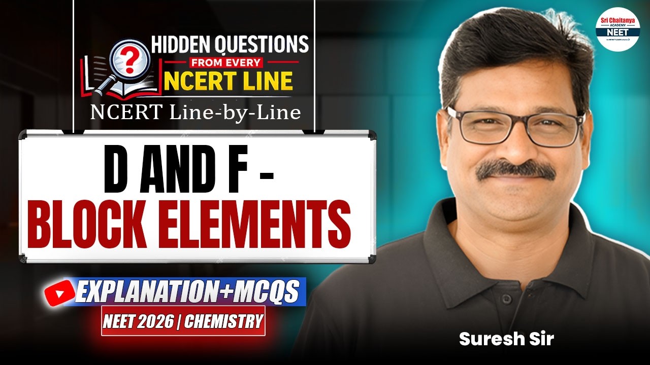 d & f-Block Elements in One Shot! 🎯 NCERT Core Concepts & MCQ Tricks | NEET 2026 || #NEET2026