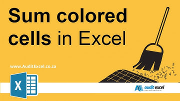 Som cellen op kleur van cellen in Excel