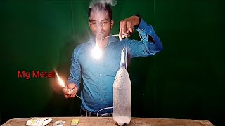 Calcium Carbide React With Water  And Mg Metal Burn at High Temperature