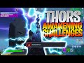 How To Unlock Thor's GOD OF THUNDER Built In Emote and Mjolnir Pickaxe - Thor's Awakening Challenges