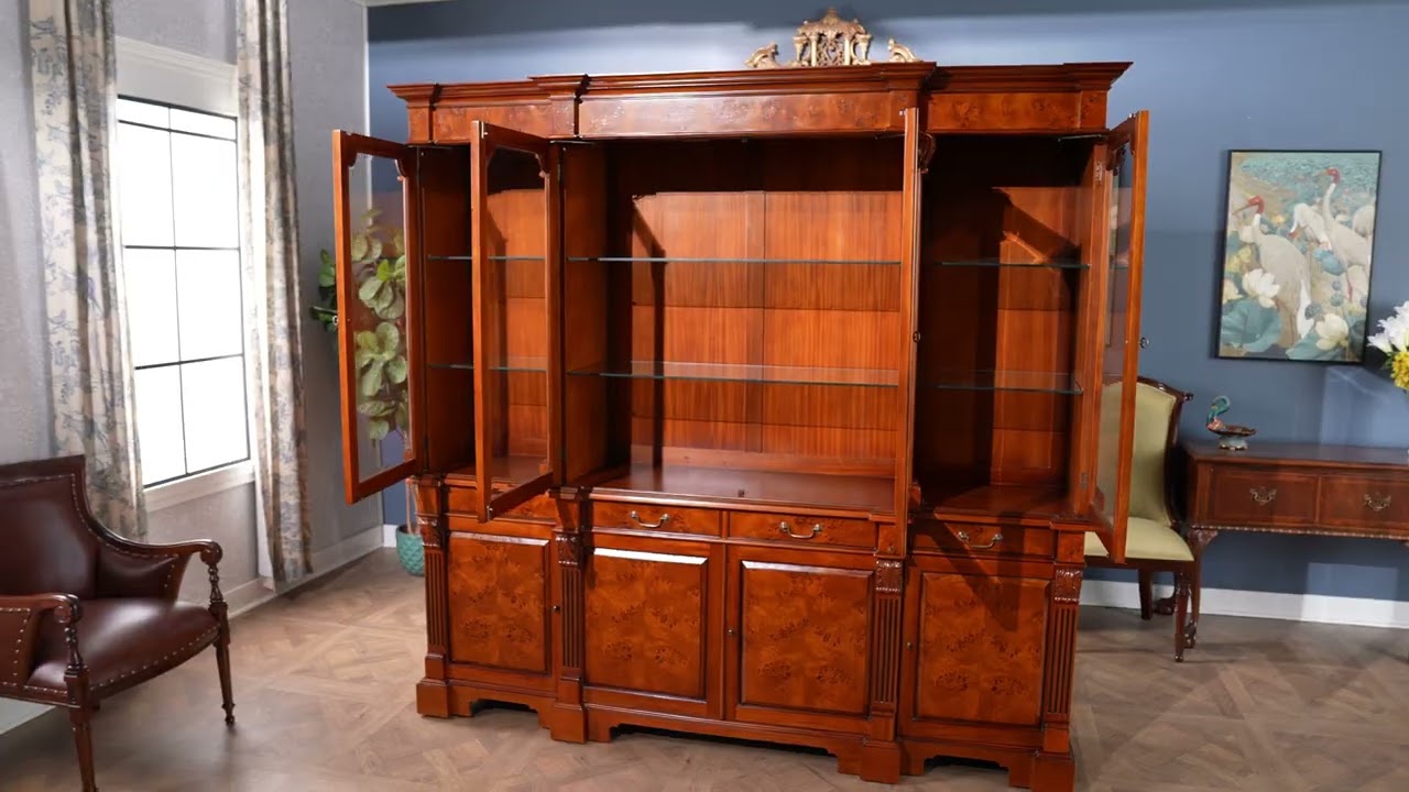 NDRC022 Burled Breakfront