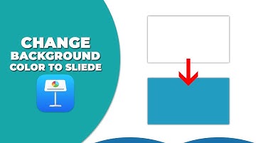 How to change the background color in keynote