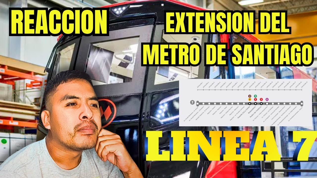 🇵🇪PERUANO REACCIONA A COMO VA AVANZANDO LINEA 7 // METRO DE SANTIAGO