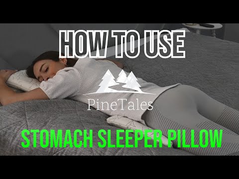 Stomach Sleeper Pillow - How to Use - PineTales 