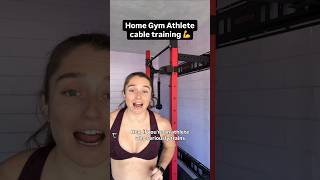 Home Gym Athlete cable training with the ANCORE Pro!