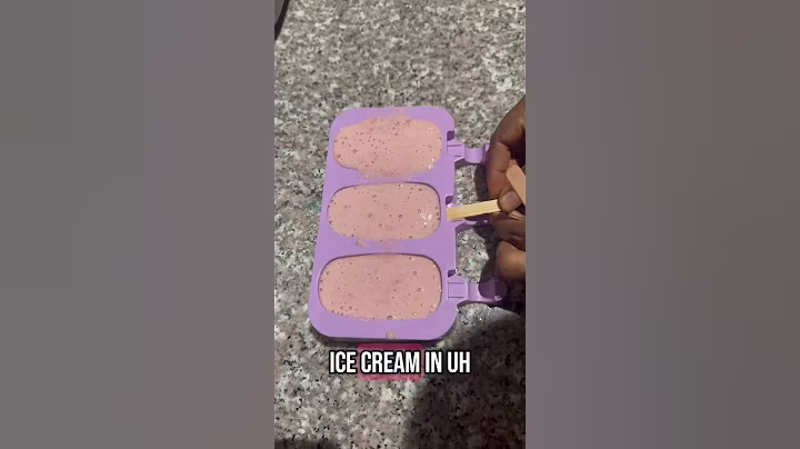 Fruit homemade ice cream🍨 Ingredients: Strawberry🍓 Banana🍌 Pineapple🍍Grapes￼🍇Yogurt🍦 #fyp