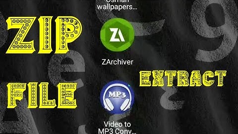 How to extract any zip or rar file using ZArchiver free android phone