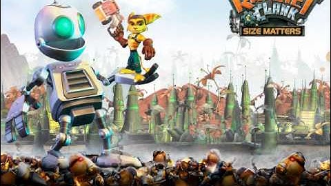 Ratchet&Clanck Size Matters - Technomite orbital facilities. (Gigant clank space battle)