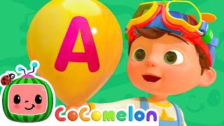 abc song balloons cocomelon nursery rhymes abc kids toddler