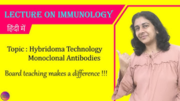 Lecture on Immunology : Hybridoma Technology | हिंदी में | Solving Questions with Gauri ma’am