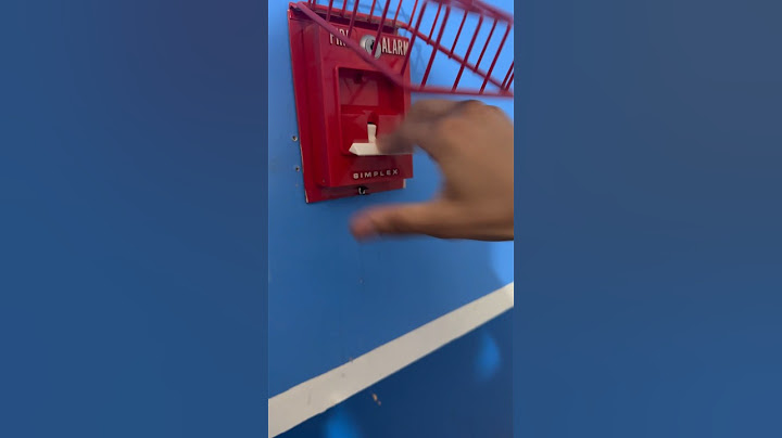 I pulled fire alarm