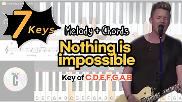 Nothing Is Impossible -PlanetshakersㅣKey of C ,D ,E, F, G, A, BㅣPiano coverㅣWorship Piano Tutorials