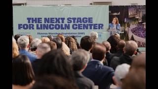 Lincoln Center NYC Amsterdam Entrance Redesign Groundbreaking Ceremony