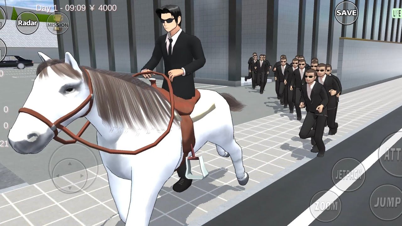 BOSS YAKUZA HIMAWARI 🚔‼️ ATTACK BOSS TAX OFFICER WITH HORSE CASTLE EP.2 || SAKURA SCHOOL SIMULATOR