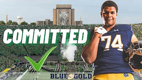 Five-star OT Charles Jagusah commits to the Notre Dame Fighting Irish ☘️☘️☘️