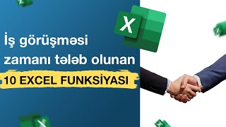 İş müsahibələrində tələb olunan 10 Excel funksiyası | İşə qəbul zamanı verilən suallar