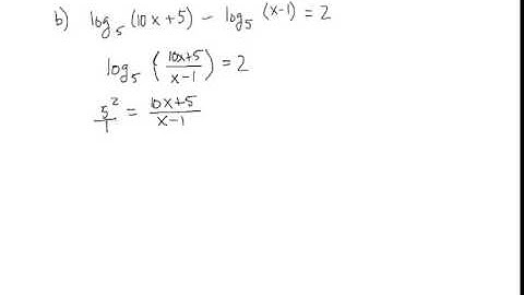 Logarithmic Functions MTH 121