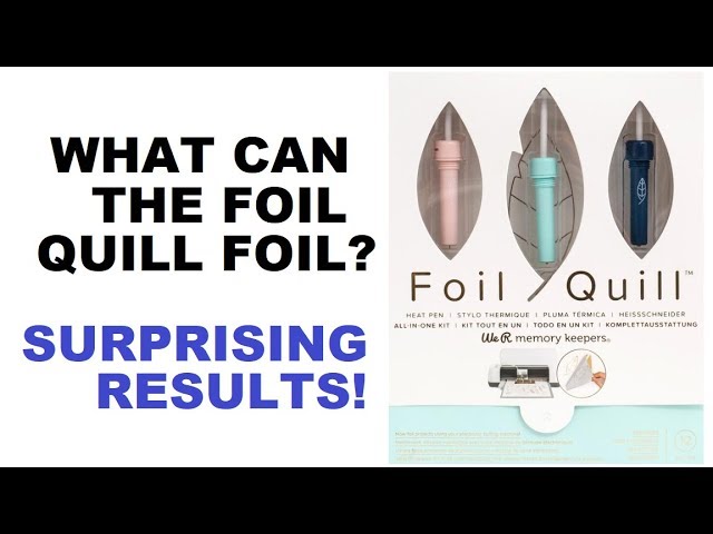 Using the We R Memory Keepers Foil Quill with your Cutting Machine – Lori  Whitlock