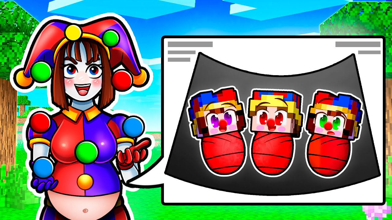 POMNI Is PREGNANT With TRIPLETS In Minecraft!