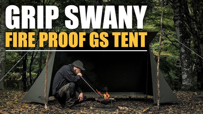 Grip Swany グリップスワニーのパップテントを試し張り ファイヤープルーフgsテント Gst 01 Fireshield Youtube