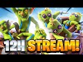 12 Hour Stream CRL PRAC + TOP LADDER WIN CHALLENGE W DOMINIK + UC PUSH #shorts #clashroyale