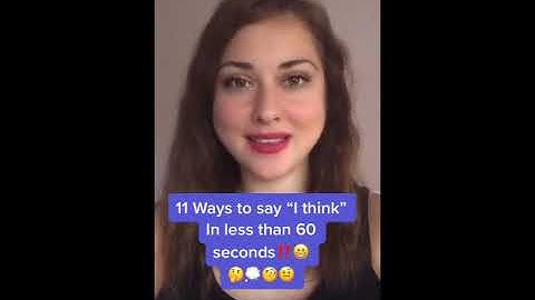 STOP SAYING "I Think", Use THESE 11 Alternatives instead! #shorts #youtubeshorts