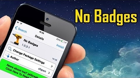 No Badges - iOS 7 Jailbreak Cydia Tweak !