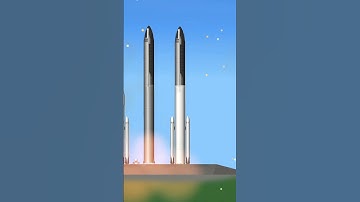 Starship + Falcon Heavy = #sfs #shorts
