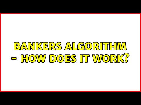 Bankers algorithm -
