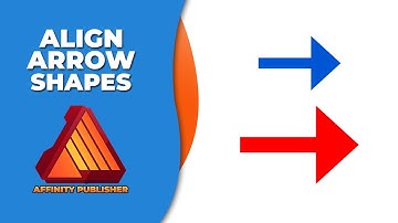 How to align arrow shapes in affinity publisher