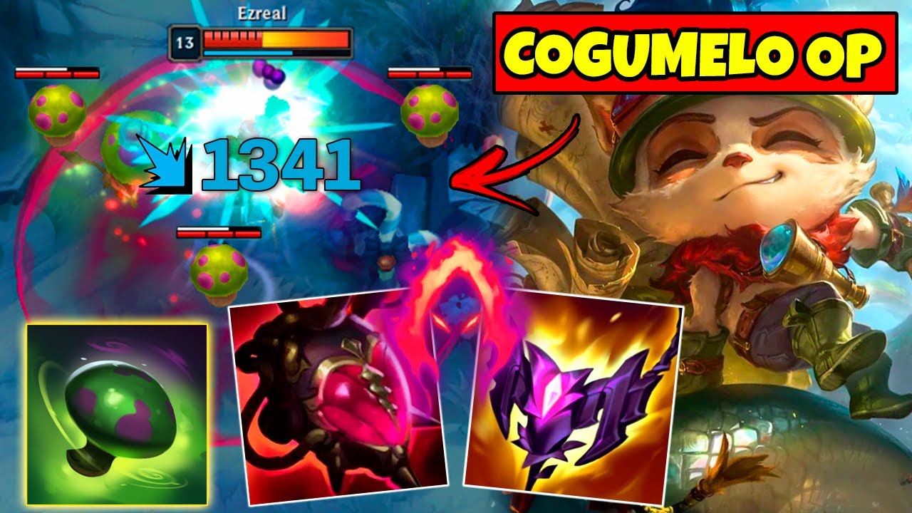 TEEMO TOP BUILD DE COGUMELO EXPLOSÃO ATÔMICA