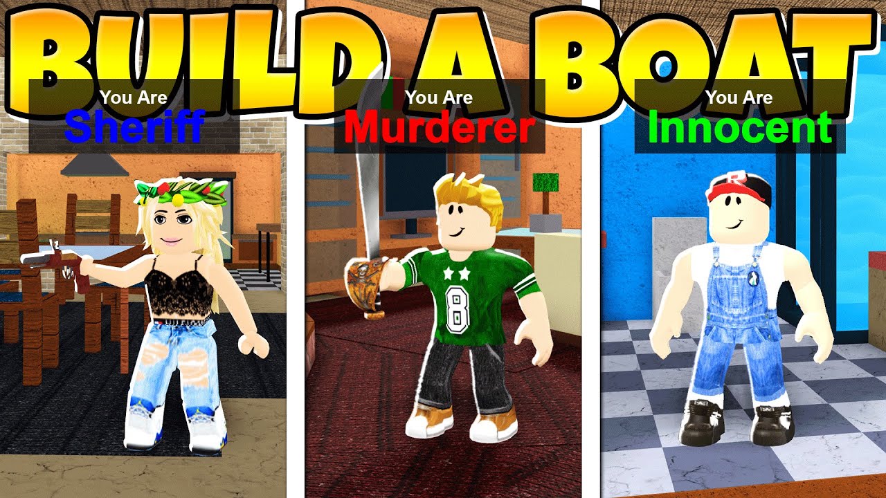 Murder Mystery 2 In Build A Boat Youtube