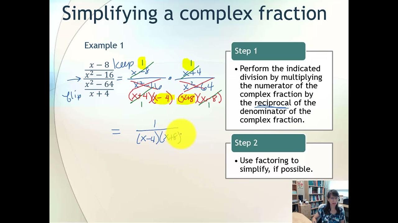 6.3a Simplify Complex Fractions - YouTube
