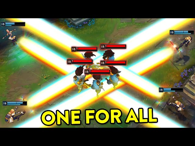 BEST ONE FOR ALL MOMENTS 2021 (Unkillable Zileans, 5x Seraphine Ults, Shaco Army...) class=