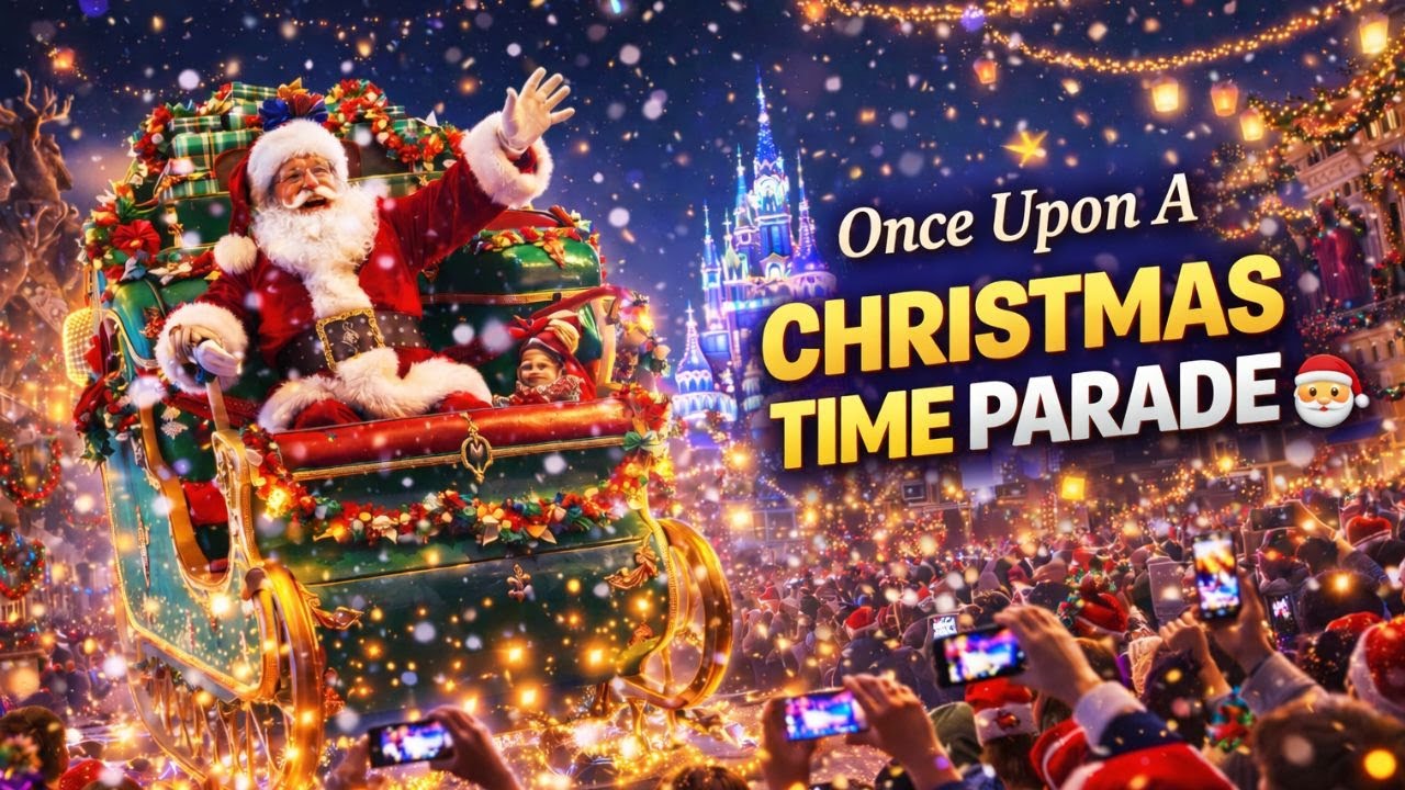 Disney Christmas Comes Alive at Magic Kingdom | Once Upon A Christmas Time Parade 2025