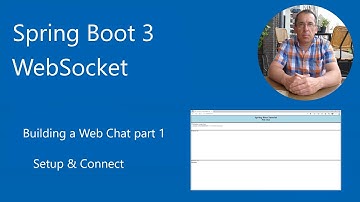 Spring Boot 3 - WebSockets - Building a Web Chat Application part 1