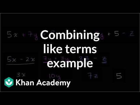 How to simplify a big expression by combining like terms | Algebra I | Khan Academy