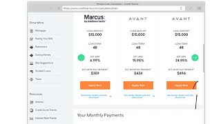 Credit payment calculations
