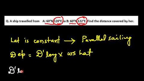 Navigation _ Parallel Sailing_ Q1_ Part 1