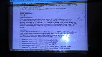 AHMED TAWFIK--CCNP--ROUTING-QUESTION-- REDISTRIBUTION-PART 1/3