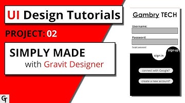 Learn How To Design a UI on Gravit Designer || PROJECT 02
