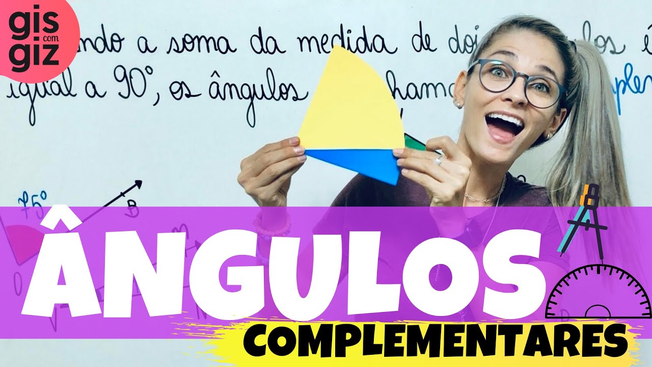 Ângulos Complementares! Veja esse exemplo de como resolver